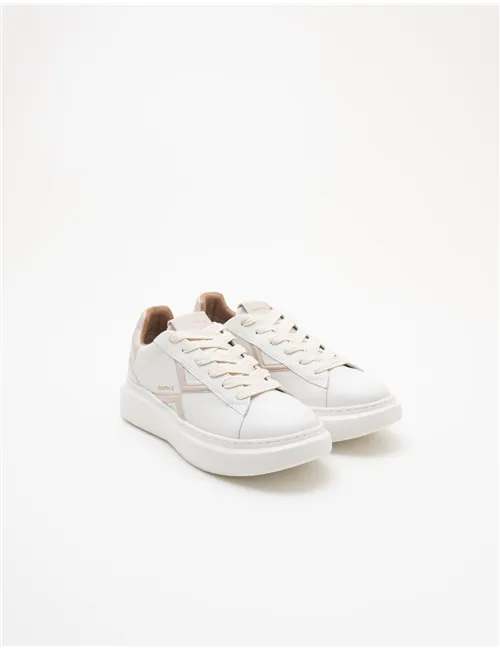 Sneakers donna College bianco rosa