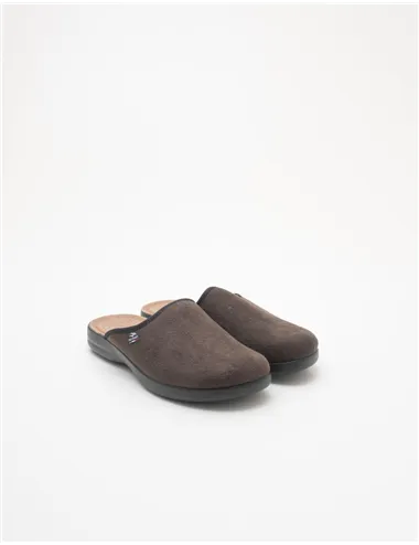 Ciabatte uomo microfibra testa di moro