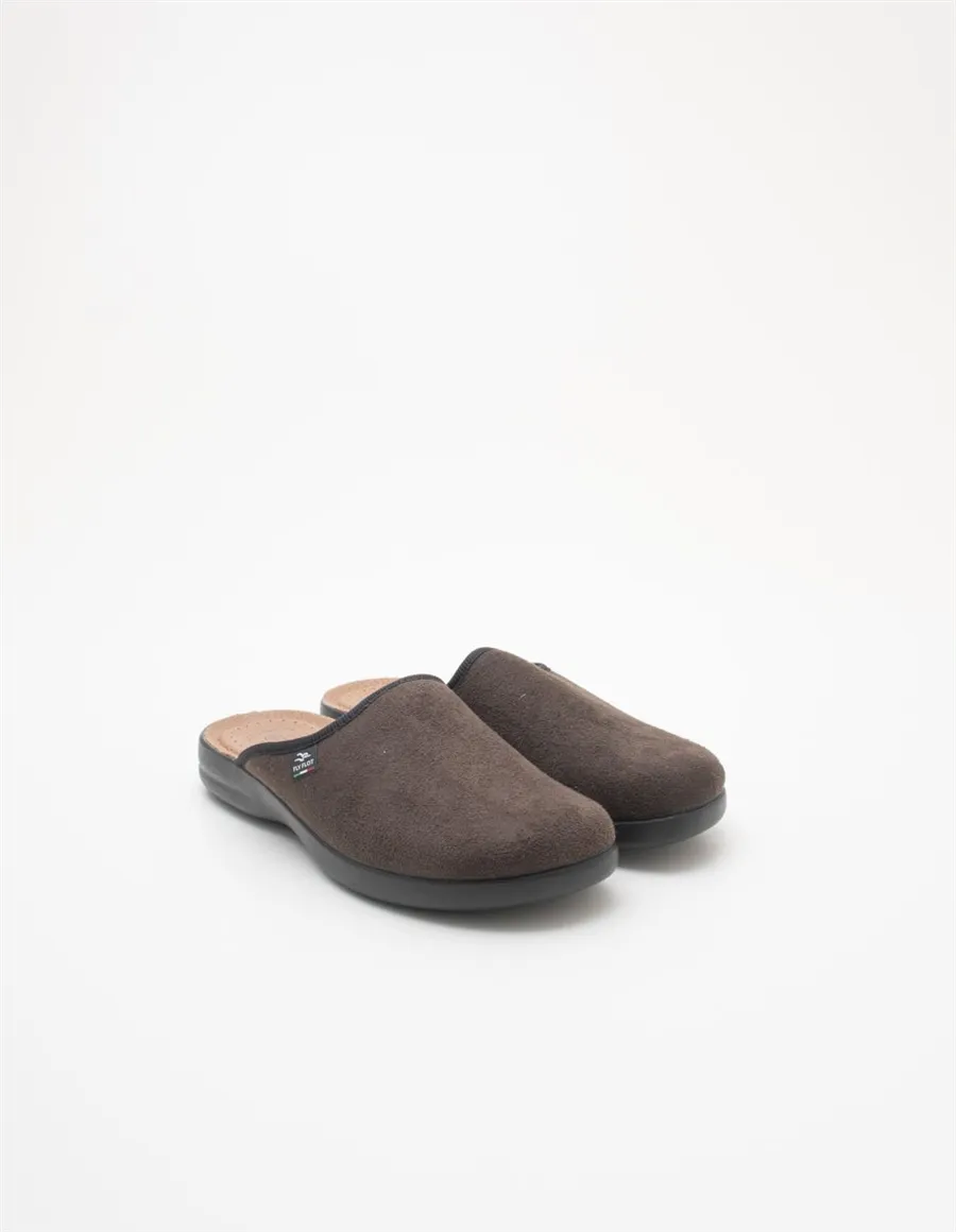 Ciabatte uomo microfibra testa di moro