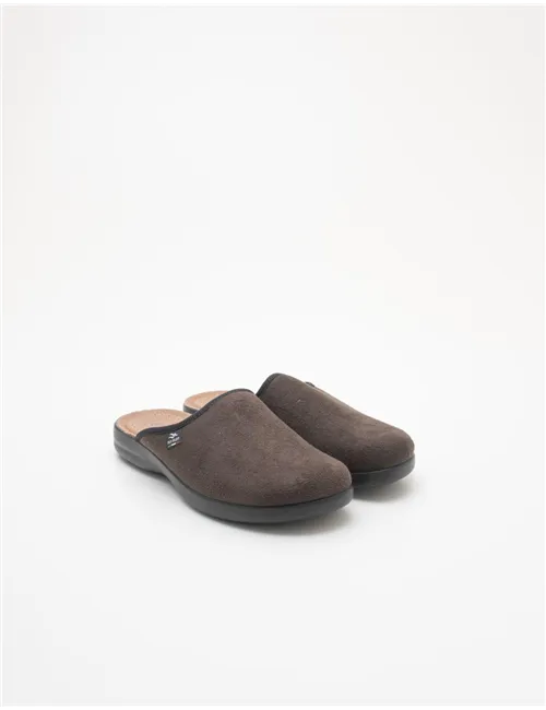 Ciabatte uomo microfibra testa di moro