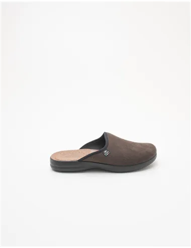 Ciabatte uomo microfibra testa di moro
