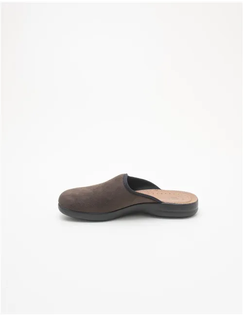 Ciabatte uomo microfibra testa di moro