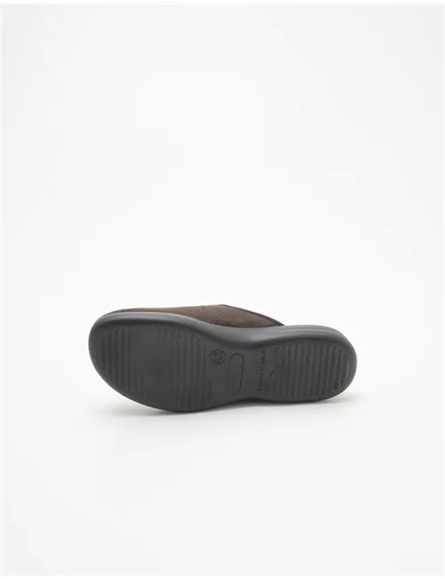 Ciabatte uomo microfibra testa di moro