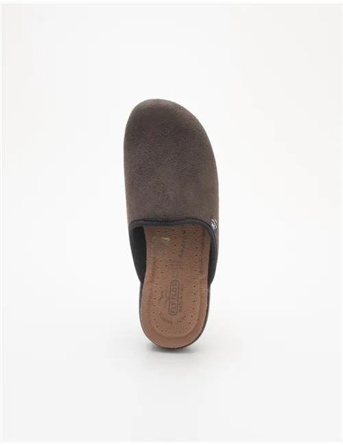 Ciabatte uomo microfibra testa di moro