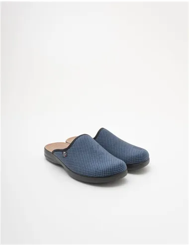 Ciabatte uomo microfibra blu