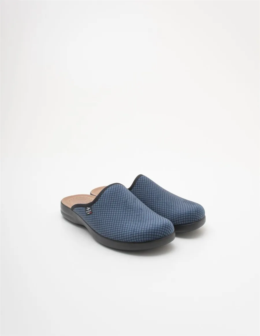 Ciabatte uomo microfibra blu