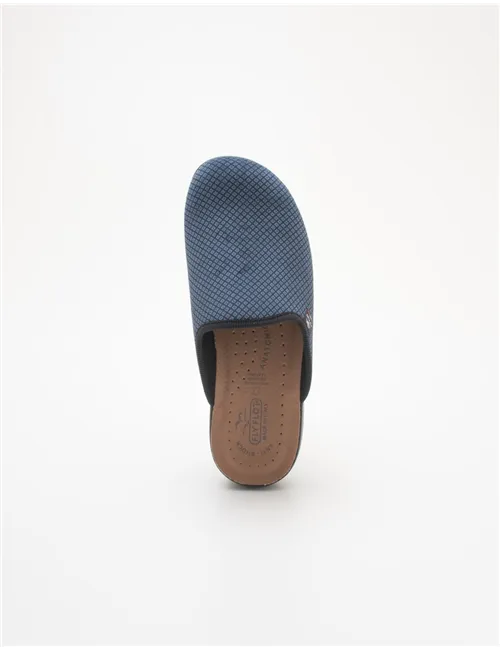 Ciabatte uomo microfibra blu