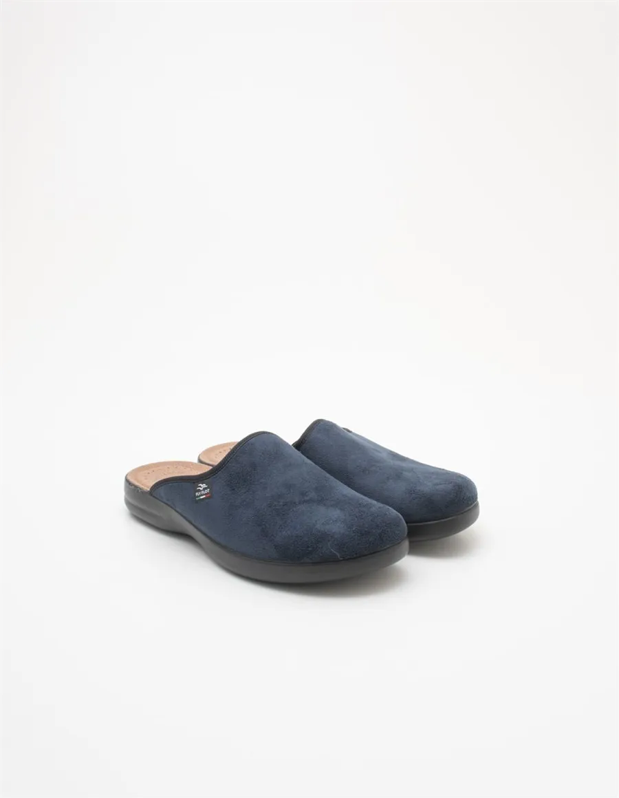 Ciabatte uomo microfibra blu