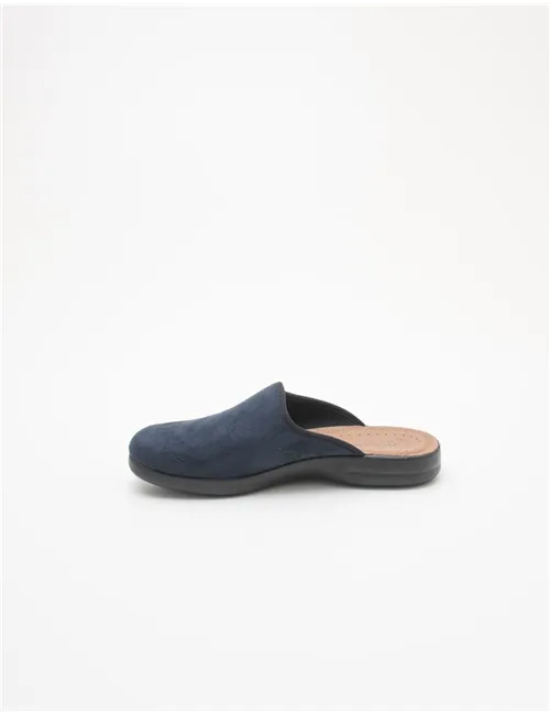 Ciabatte uomo microfibra blu