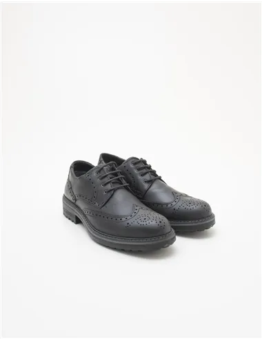 Scarpe stringate uomo Gore-Tex nero