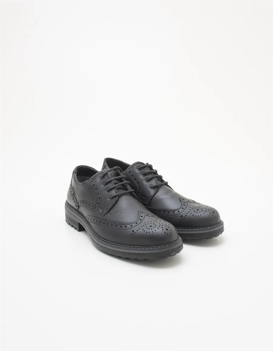 Scarpe stringate uomo Gore-Tex nero