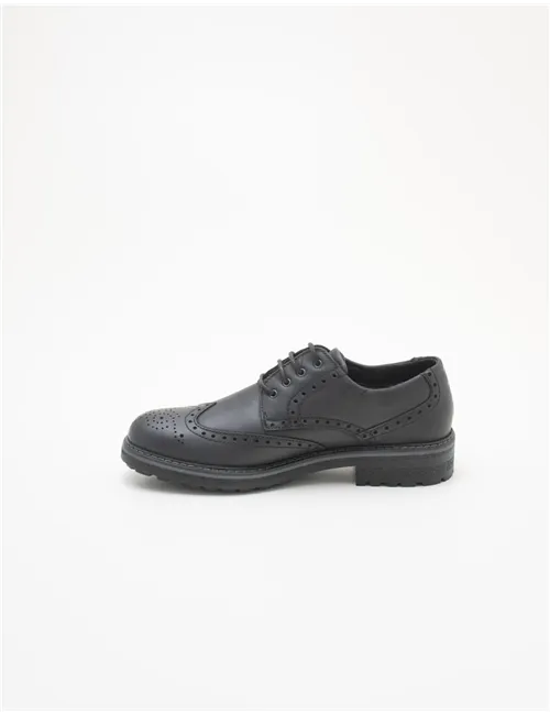 Scarpe stringate uomo Gore-Tex nero