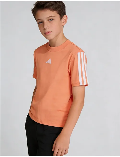 T-shirt bambino 3S cotone arancione