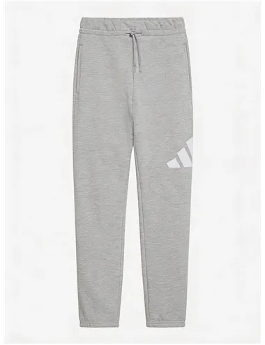 Pantaloni jogger bambino Essentials felpa grigio melange