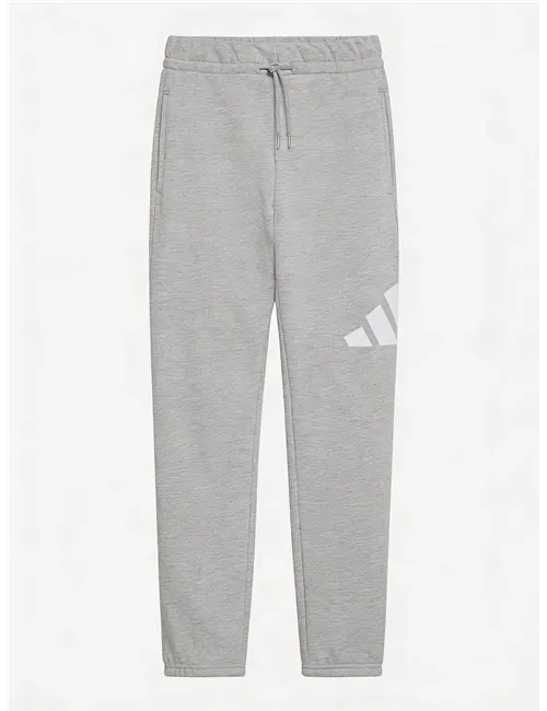 Pantaloni jogger bambino Essentials felpa grigio melange