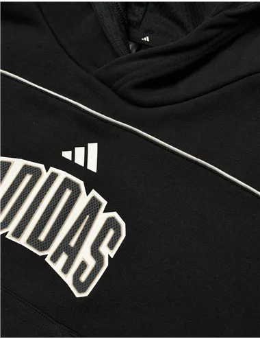 Felpa con cappuccio bambino Stadium cotone poliestere nero