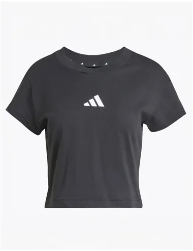 Future Icons t-shirt corta donna cotone jersey nero con maniche corte