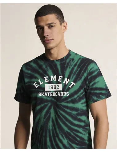 T-shirt uomo Spirale verde-nero