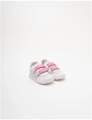 Sneakers bambina Iupidoo bianco lilla rosa