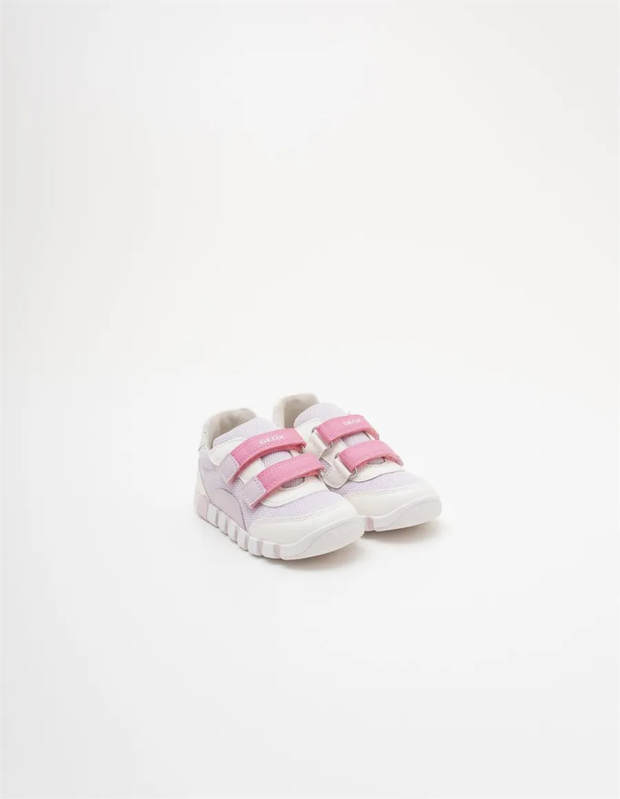 Sneakers bambina Iupidoo bianco lilla rosa