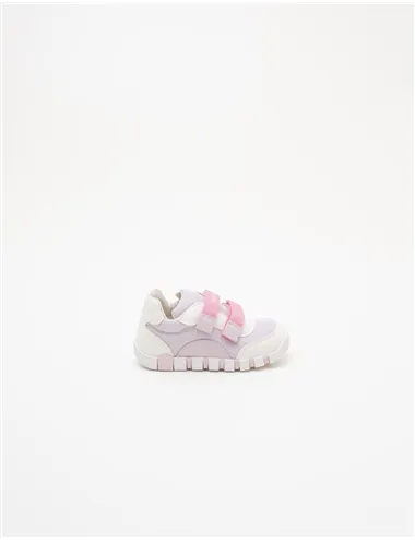 Sneakers bambina Iupidoo bianco lilla rosa