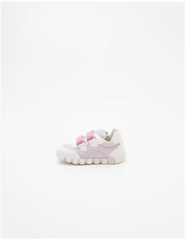 Sneakers bambina Iupidoo bianco lilla rosa