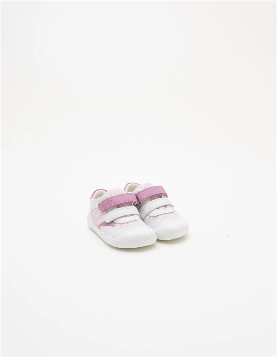 Sneakers bambina Steppieup bianco rosa