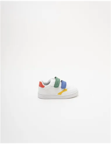 Sneakers bambino Eclyper bianco verde blu