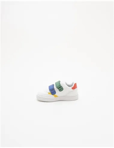 Sneakers bambino Eclyper bianco verde blu