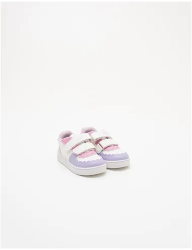 Sneakers bambina Eclyper bianco rosa lilla