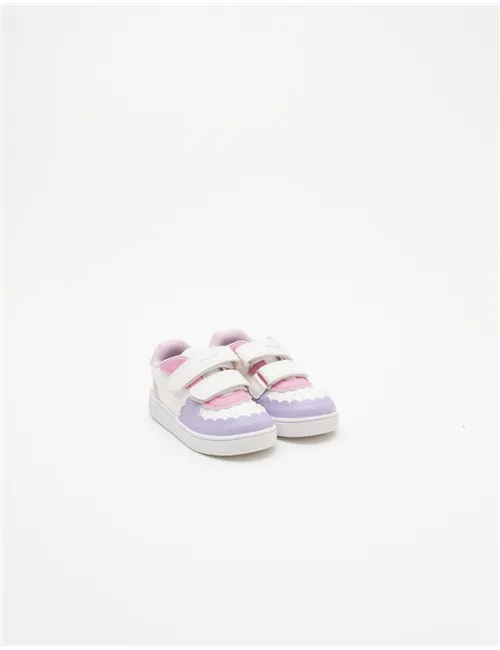 Sneakers bambina Eclyper bianco rosa lilla