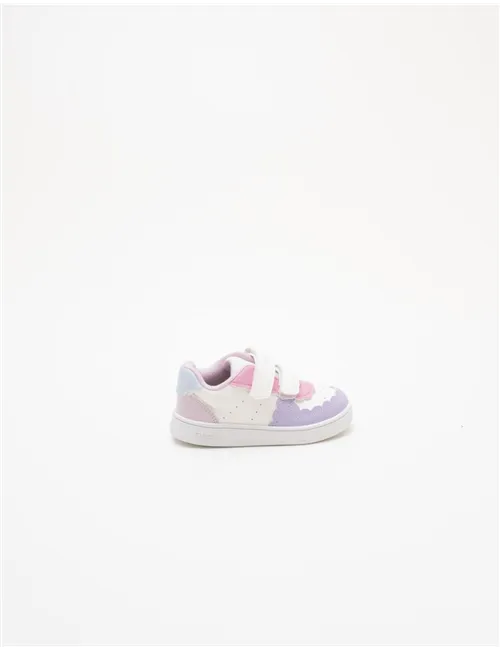 Sneakers bambina Eclyper bianco rosa lilla