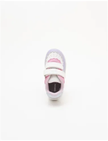 Sneakers bambina Eclyper bianco rosa lilla