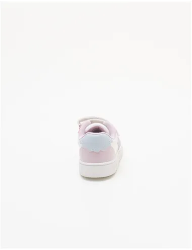 Sneakers bambina Eclyper bianco rosa lilla