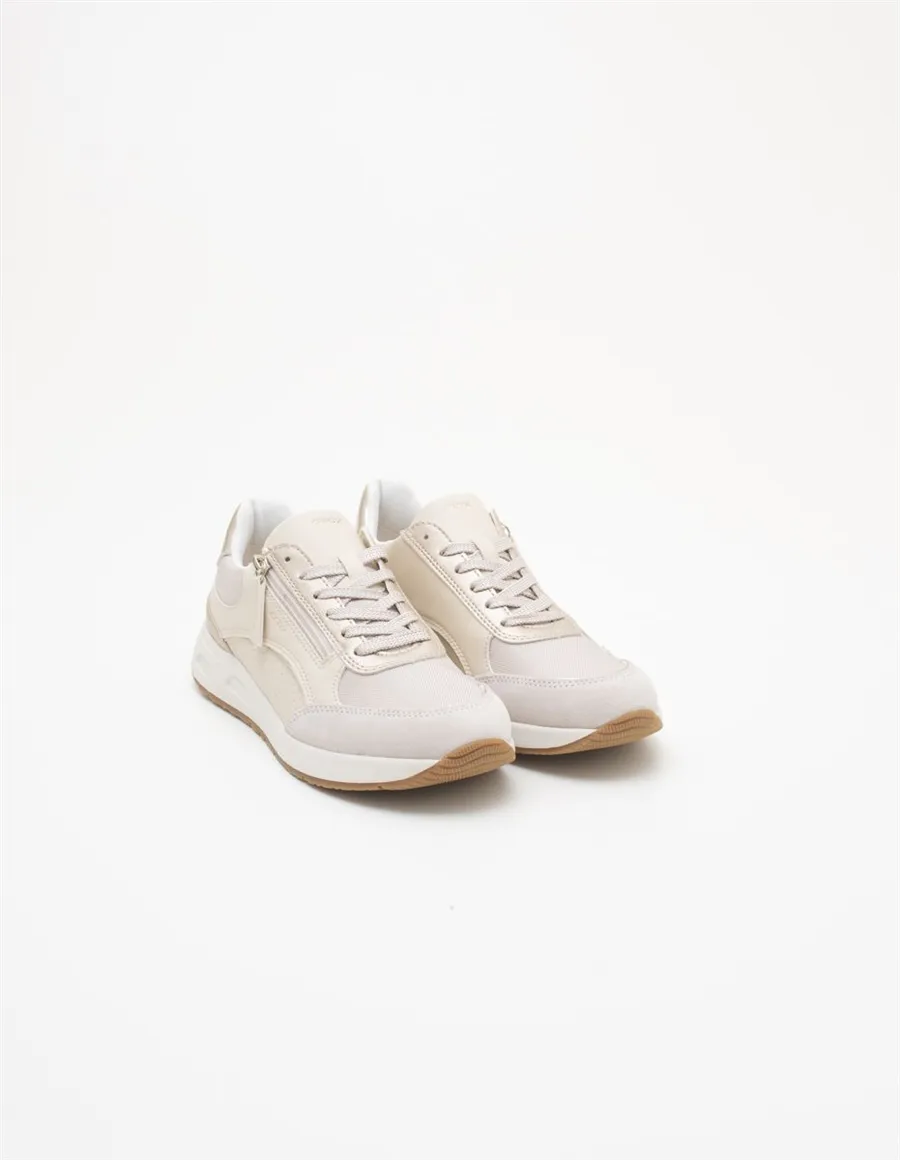 Sneakers donna Bulmya beige oro