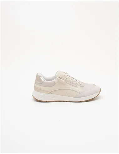 Sneakers donna Bulmya beige oro