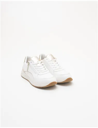 Sneakers donna Bulmya bianco oro