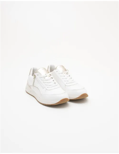 Sneakers donna Bulmya bianco oro