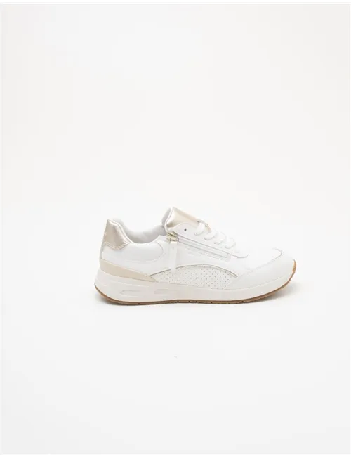 Sneakers donna Bulmya bianco oro