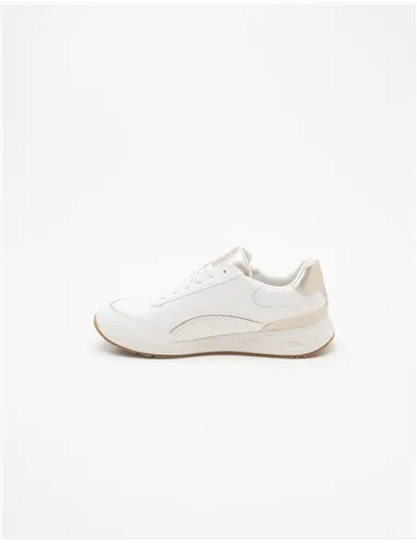 Sneakers donna Bulmya bianco oro