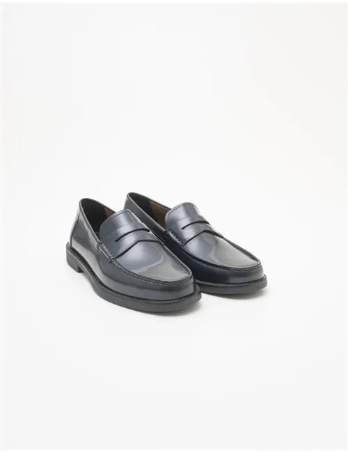 Mocassini uomo Recanati blu