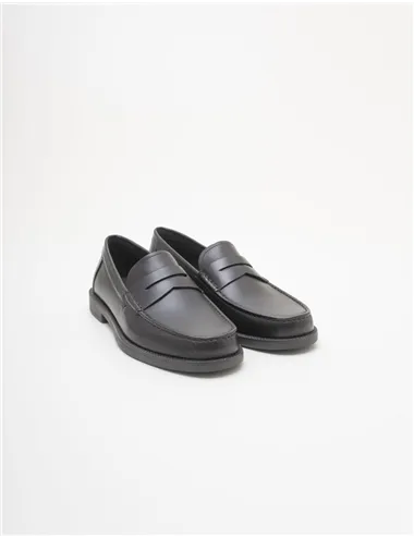 Mocassini uomo Recanati pelle testa di moro