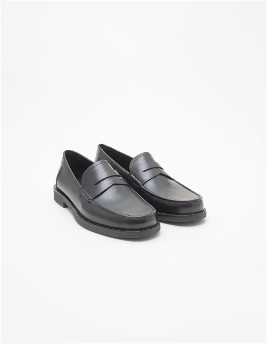 Mocassini uomo Recanati pelle nero