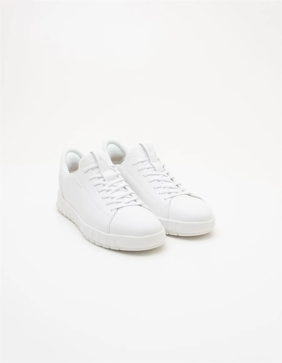 Sneakers uomo FlexTride Plus pelle bianco