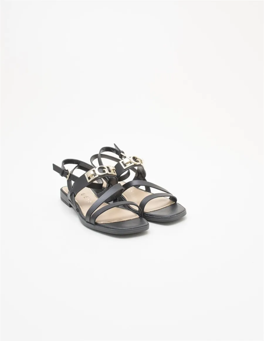 Sandali flat donna Rula pelle nera