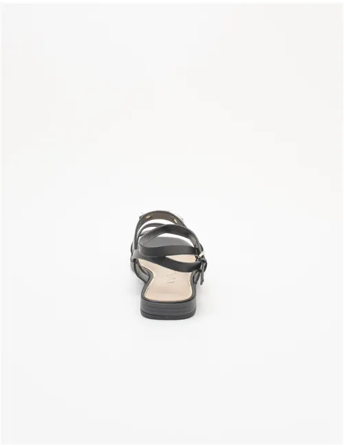 Sandali flat donna Rula pelle nera