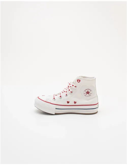 Sneakers bambina Chuck Taylor All Star Lift Platform Valentine's Day bianco