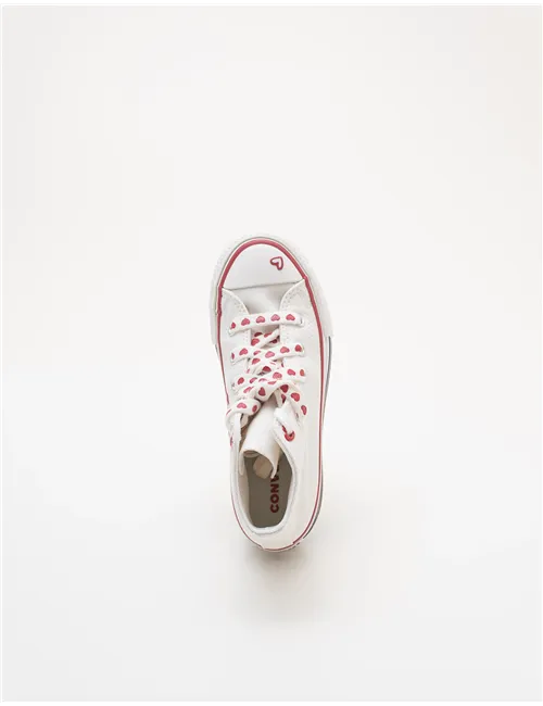 Sneakers bambina Chuck Taylor All Star Lift Platform Valentine's Day bianco