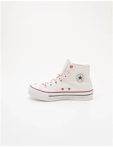 Sneakers ragazza Chuck Taylor Lift Platform Valentine’s Day bianco