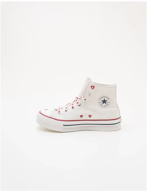 Sneakers ragazza Chuck Taylor Lift Platform Valentine’s Day bianco